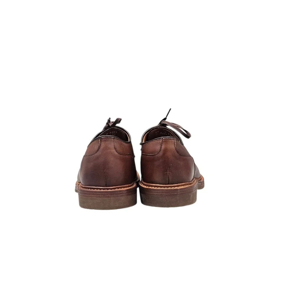 Allen Edmonds Men's Size 11 D US NWOB Walker Brown Leather Oxfords Derby Shoes